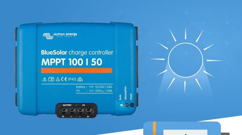 Victron Energy 50 Amp 12/24 Volt MPPT Charge Controller - SmartSolar MPPT  100/50